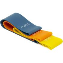 Kit 3 Mini Faixa Elástica Band Intensidade Leve Média Forte