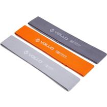 Kit 3 Mini Faixas De Exercício De Poliéster Vollo Kit 3 Mini Faixas De Exercício De Poliéster Vollo