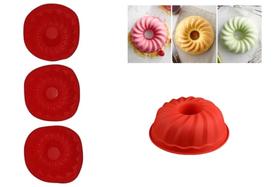 Kit 3 Mini Formas De Silicone Redonda -4,8 Alturax10,8cm Diâmetro Hauskraft Kit 3 Mini Formas De Silicone Redonda -4,8 Alturax10,8cm Diâmetro Hauskraft