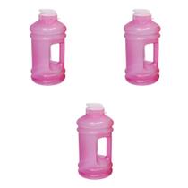 Kit 3 Mini Galão De Água 1,5 Litros Com Alça Squeeze Garrafa Academia Livre de BPA - Kit 3 Mini Galão De Água 1,5 Litros Com Alça Squeeze Garrafa Academia Livre de BPA -