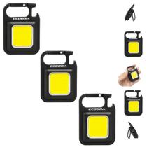 Kit 3 Mini Lanternas LED USB Recarregáveis Portáteis De Mão Chaveiro Compactas Multifuncionais Kit 3 Mini Lanternas LED USB Recarregáveis Portáteis De Mão Chaveiro Compactas Multifuncionais