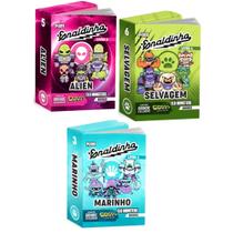 Kit 3 Mini Livros Enaldinho Coleção Gogos Elo Monsters Com 3 Gogos Einaldinho Sortidos