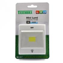 Kit 3 mini luminária led taschibra portátil