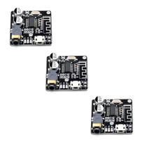 Kit 3 Mini Modulo Placa Receptor Áudio Bluetooth 5.0