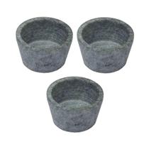 Kit 3 Mini Molheira Tigela Molho Petisco Em Pedra Sabão 50Ml. - Qualidade Impecável! Kit 3 Mini Molheira Tigela Molho Petisco Em Pedra Sabão 50Ml. - Qualidade Impecável!