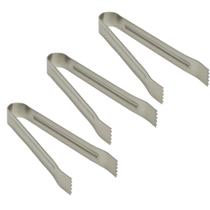 Kit 3 Mini Pegadores de Gelo em Aço Inox Lyor 14cm Bar Drinks Frutas Coquetelaria Frios Petiscos Kit 3 Mini Pegadores de Gelo em Aço Inox Lyor 14cm Bar Drinks Frutas Coquetelaria Frios Petiscos