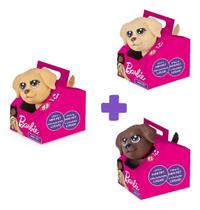 Kit 3 Mini Pet Cachorrinho Dog Da Barbie Na Casinha