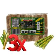 Kit 3 Mini Rapadura Tradicional Ceará 450g