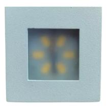 Kit 3 Mini Spot Quadrado Embutir Led 3w 4000k Bivolt