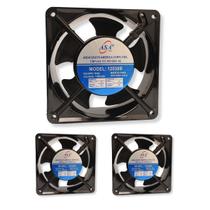 Kit 3 Mini Ventilador 12038B Cooler Asa Fan Bivolt 4 Fios Bivolt Alta Ventilação