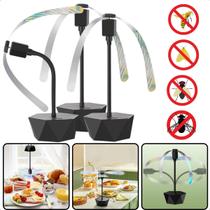 Kit 3 Mini Ventilador Aparelho de Espantar Mosca Mesa Comida Kit 3 Mini Ventilador Aparelho de Espantar Mosca Mesa Comida