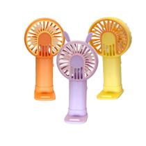 Kit 3 Mini Ventilador USB com Suporte Celular Portátil Recarregável Silencioso Leve Secar Maquiagem