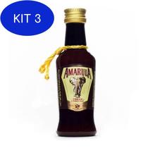 Kit 3 Miniatura Mini Licor Amarula 50ml