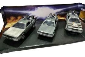 Kit 3 Miniaturas De Metal De Volta Para O Futuro 1-2-3 Jada