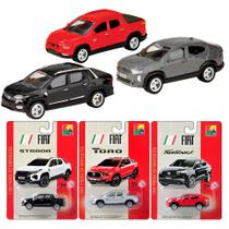 Kit 3 Miniaturas Fiat Toro Strada Fastbach Escala 164 Metal