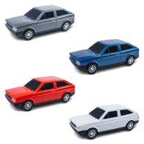Kit 3 Miniaturas Gol Quadrado Volkswagen Colecionáveis