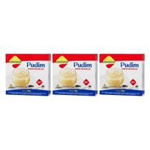 Kit 3 mistura diet zero para pudim baunilha 25g lowçucar