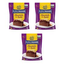 Kit 3 Mistura para Bolo Sabor Chocolate com Avelã Fleischmann 350g cada Kit 3 Mistura para Bolo Sabor Chocolate com Avelã Fleischmann 350g cada