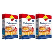 Kit 3 mistura pudim de coco diet leite condensado 135g lowçucar Kit 3 mistura pudim de coco diet leite condensado 135g lowçucar