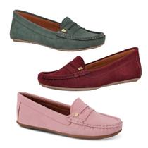 Kit 3 Mocassins Ultra Confort Femininos em Camurça Kit 3 Mocassins Ultra Confort Femininos em Camurça