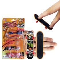 Kit 3 Modelos Fingerboard Profissional Mini Skate De Dedo Com 1 Scooter Incluso Manobras Radicais Em Rampas