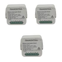 Kit 3 Modulo Interruptor 2 Canais Smart Wifi+BLE 100-240V