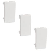 Kit 3 Módulo Tampo Cego Pial Plus 631047 Cor Bege Kit 3 Módulo Tampo Cego Pial Plus 631047 Cor Bege