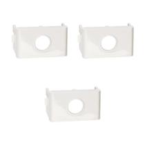 Kit 3 Módulos de Saída para Fio S404200 Branco Brilhante Lunare Up Schneider