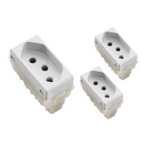 Kit 3 Módulos de Tomada 2p+T 20a/250v Branco Tramontina