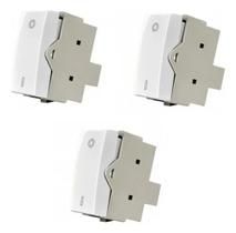 Kit 3 Módulos Interruptor Bipolar Simples Sleek Margirius 16056