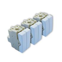 Kit 3 Módulos Interruptor Duplo Simples Branco 10A Sleek Margirius
