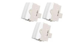 Kit 3 Módulos Interruptor Duplo Simples Sleek Margirius 17837
