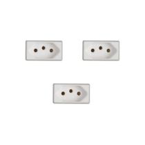Kit 3 Modulos Tomada 10A Branco Liz Tramontina 57115/030 Kit 3 Modulos Tomada 10A Branco Liz Tramontina 57115/030