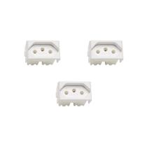 Kit 3 Modulos Tomada 20A Branco Lunare Up Brilhante substituto Decor e Prime Schneider
