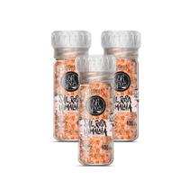 Kit 3 Moedor Sal Rosa Do Himalaia Iodado BR Spices 100G