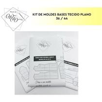 Kit 3 moldes bases tecido plano tamanho 36 ao 44 by Wania Machado Kit 3 moldes bases tecido plano tamanho 36 ao 44 by Wania Machado
