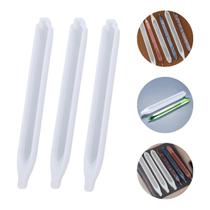 Kit 3 Moldes Silicone Criação De Caneta 03 Quadrada Resinas Artesanatos Trabalhos