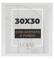 Kit 3 Moldura 30x30cm Com Acetato Quadros Fotografia Poster Foto - Kit 3 Moldura 30x30cm Com Acetato Quadros Fotografia Poster Foto -