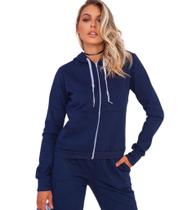 Kit 3 Moletons Feminino Com Capuz flanelado e Zíper Kit 3 Moletons Feminino Com Capuz flanelado e Zíper