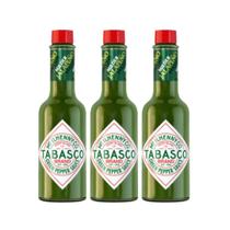 Kit 3 Molho de Pimenta Jalapeño Tabasco 60ml Green Pepper Kit 3 Molho de Pimenta Jalapeño Tabasco 60ml Green Pepper