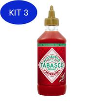 Kit 3 Molho De Pimenta Sriracha 256Ml 300G - Tabasco