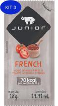 Kit 3 Molho De Salada French Junior Sachê 18G Pacote C/30 Unidades