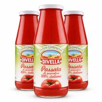 Kit 3 Molho de Tomate Passata Italiana DIVELLA 680ml Kit 3 Molho de Tomate Passata Italiana DIVELLA 680ml
