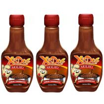 Kit 3 Molho XisDog Churrasco para Cães 250mL - Molho Atrativo para Ração de Cachorro Kit 3 Molho XisDog Churrasco para Cães 250mL - Molho Atrativo para Ração de Cachorro