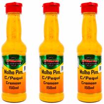 Kit 3 Molhos de Pimenta com Pequi Cremoso D'Horta 150ml Kit 3 Molhos de Pimenta com Pequi Cremoso D'Horta 150ml