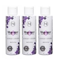 Kit 3 Monomer Secagem Rápida Majestic Nail Profissional 60ml