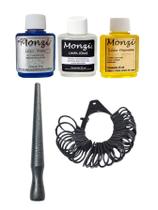 Kit 3 Monzi 35Ml Limpa Chapeados Prata Ouro + 2 Aneleira