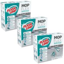 Kit 3 Mop Flex Flash Limp Super Eficaz Limpeza Pratica