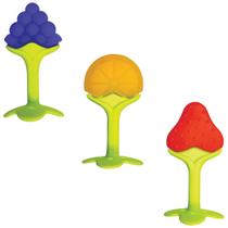 Kit 3 Mordedor em Silicone Frutinhas para Bebê - Kababy