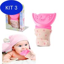 Kit 3 Mordedor Para Bebês Baby Bee Infantil Meninas